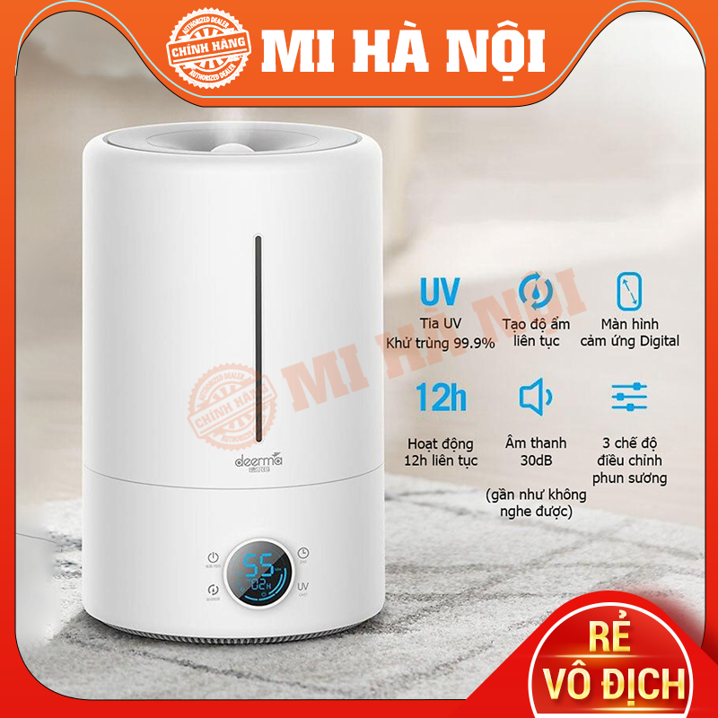Máy tạo độ ẩm, phun sương Deerma DEM - F628s - 5L - Diện tích hoạt động 35m2 - Sử dụng được tinh dầu