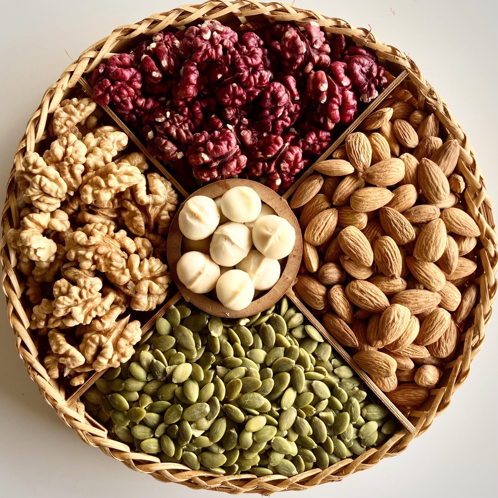 || HẠT CAO CẤP] 500g hạt dinh dưỡng mixed 5 loại , hạt bí, óc chó, macca, hạnh nhân, hạt điều thơm ngon . tốt cho bà bầu, hỗ trợ giảm cân, làm đồ ăn sáng, ăn vặt