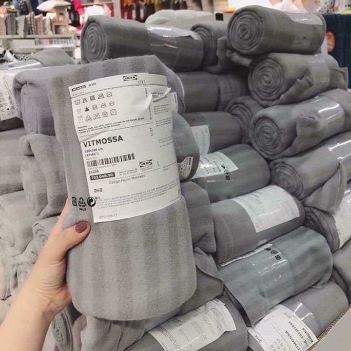 Chăn mền ngủ trưa văn phòng 1m6x1m2 mỏng nhẹ phù hợp cho cả 4 mùa- chăn hè thu IKE cao cấp