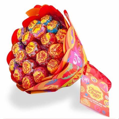 Kẹo mút chupa chups hương trái cây hình bó hoa