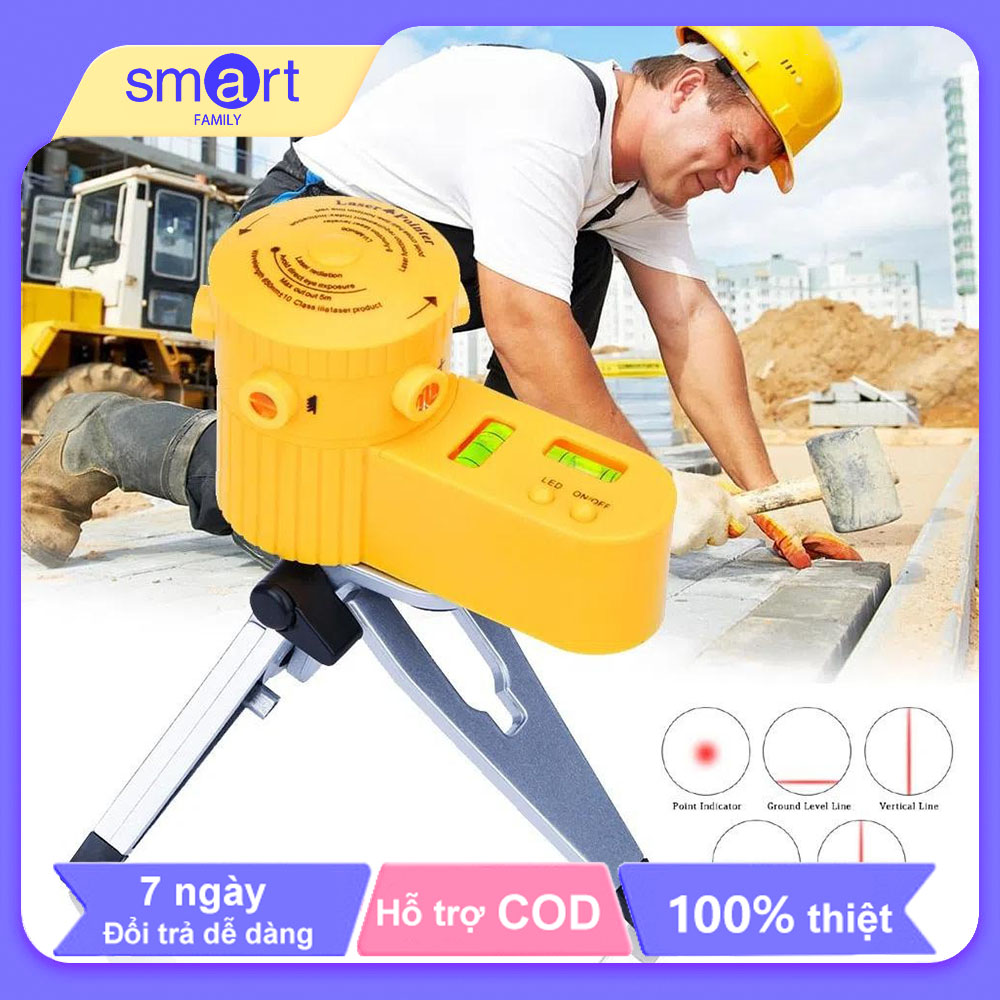Thước đo laser khoảng cách tia hồng ngoại 5in1 đa năng đo lường mức độ chính xác cao, thước đo góc cân bằng SF