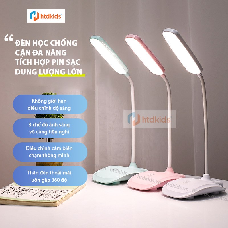 Đèn học chống cận đa năng tích hợp Pin sạc dung lượng lớn dòng 7108