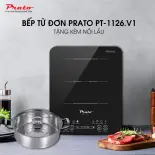 Bếp từ Prato Model PT-1126.V1 2600w công suất thực chính hãng - Bếp từ Prato PT-1126.V1 KÈM NỒI LẨU