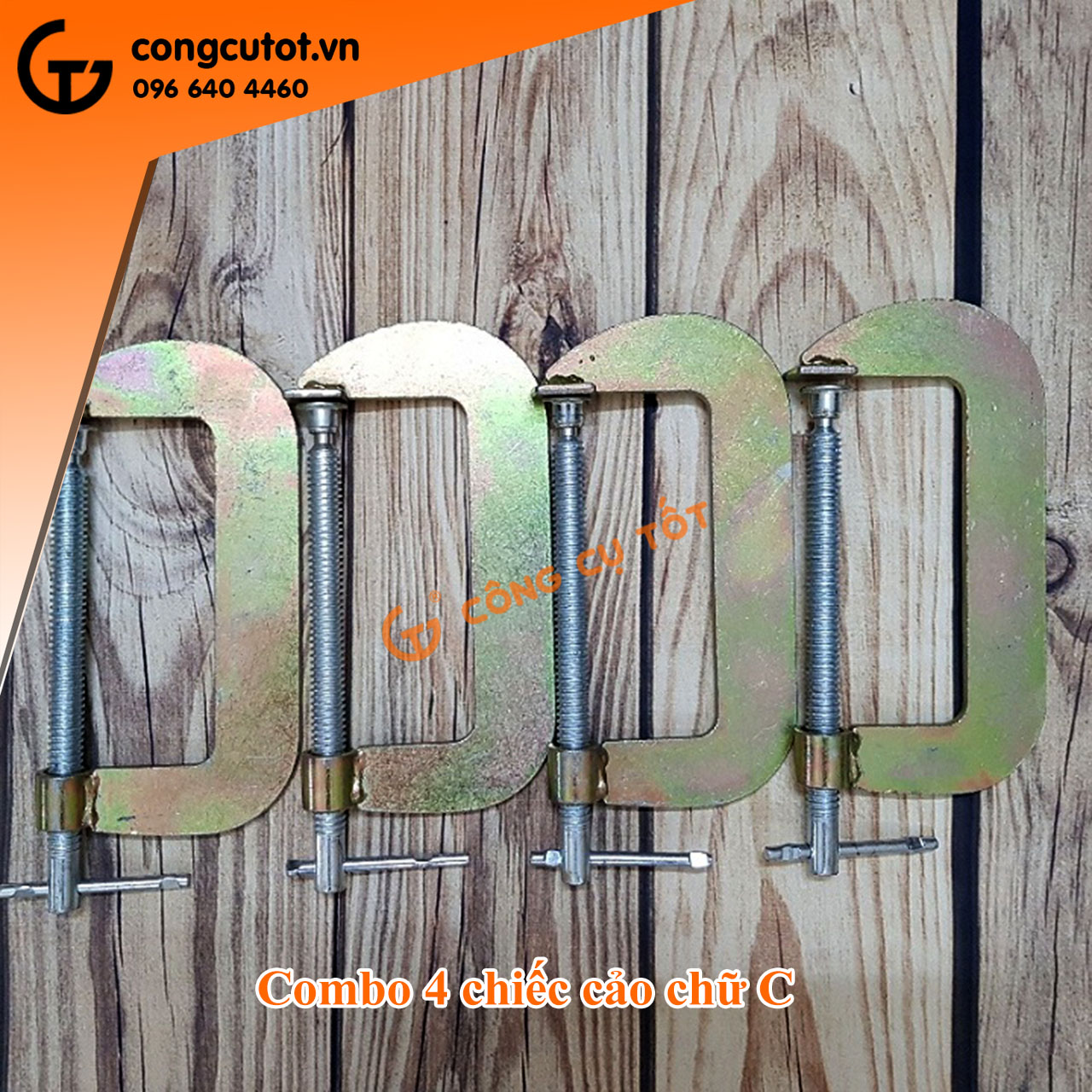 Combo 4 vam chữ c- cảo chữ c 2 - 12 inch