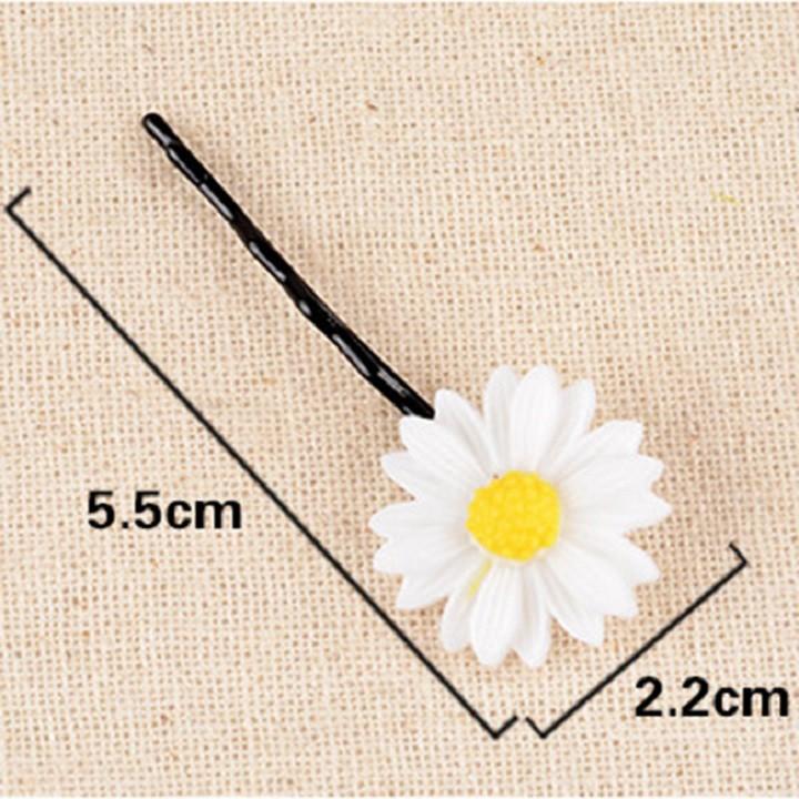 ✔️[Mua 1 Tặng 1] Kẹp tóc nữ hoa cúc - Set kẹp và cột tóc cho mẹ và bé