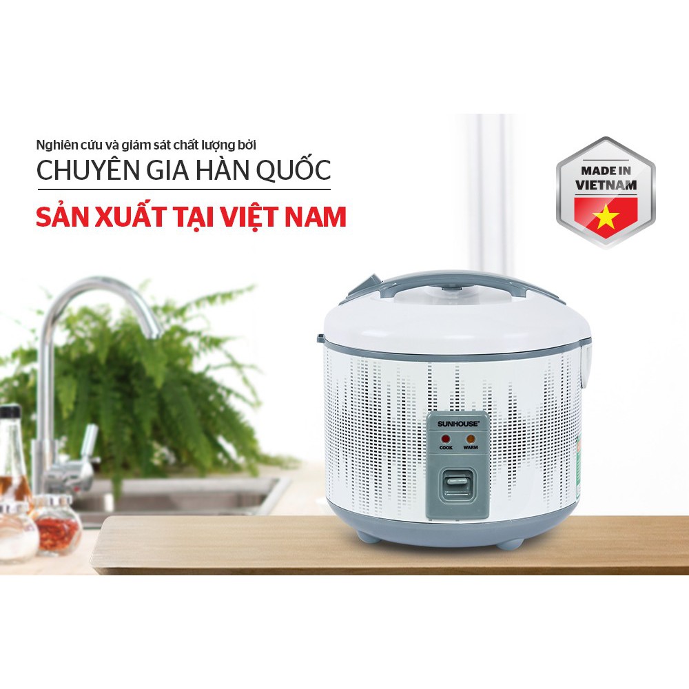 Nồi cơm điện 1.8l sunhouse shd8601