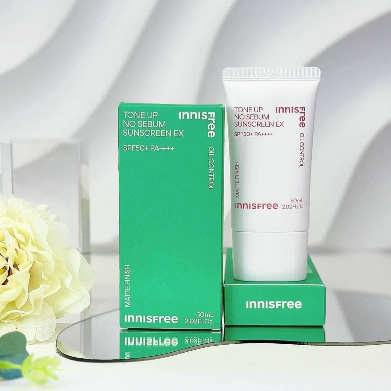 Kem chống nắng innisfree no sebum xanh 60ml 2024