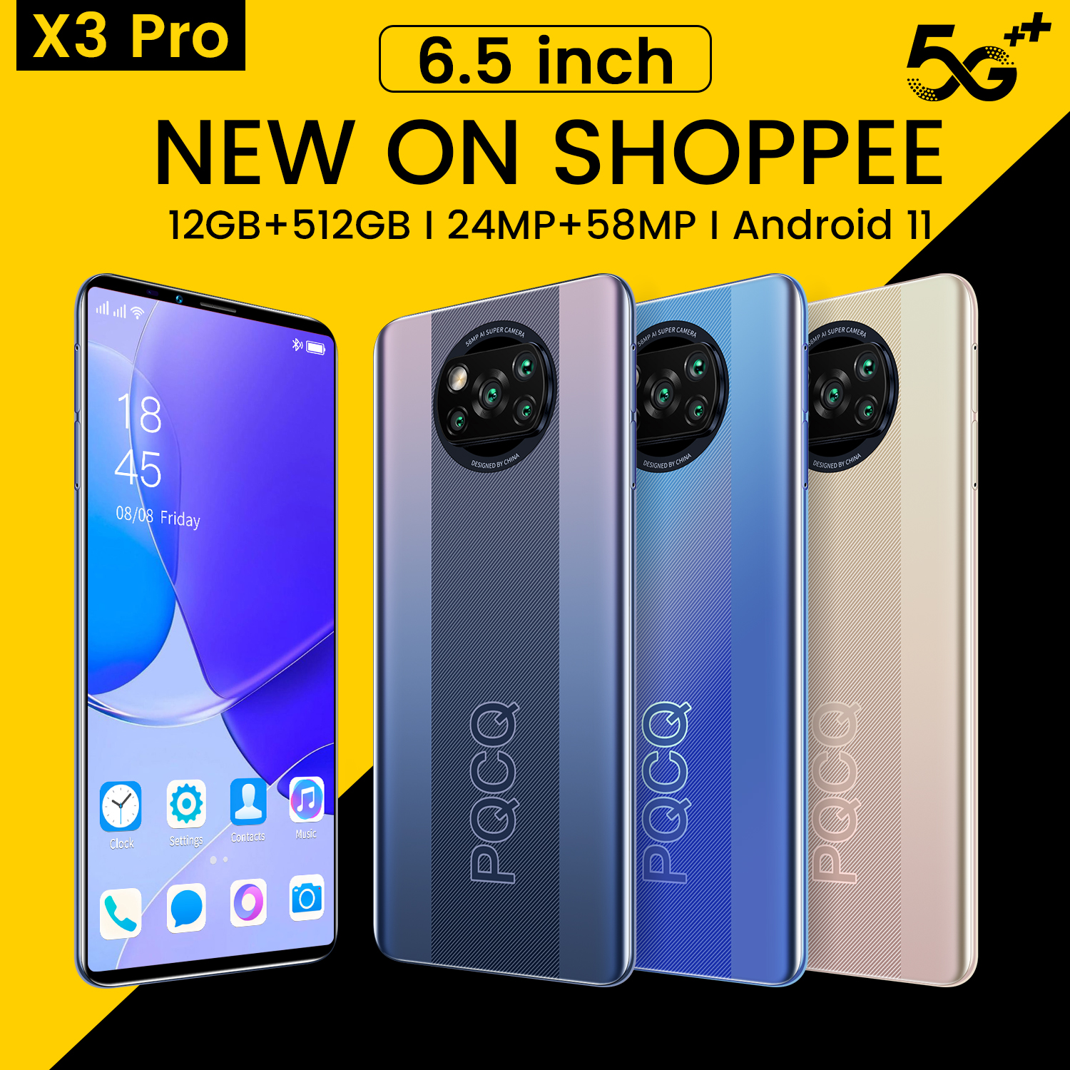 dien thoai giá rẻ X3 Pro Điện thoại phổ thông Pin Lớn 5800mAh điênk thoại