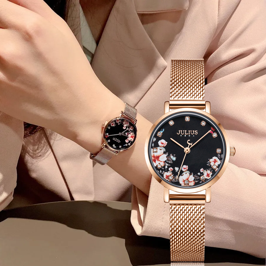 Đồng hồ nữ ja-1164lg julius hàn quốc