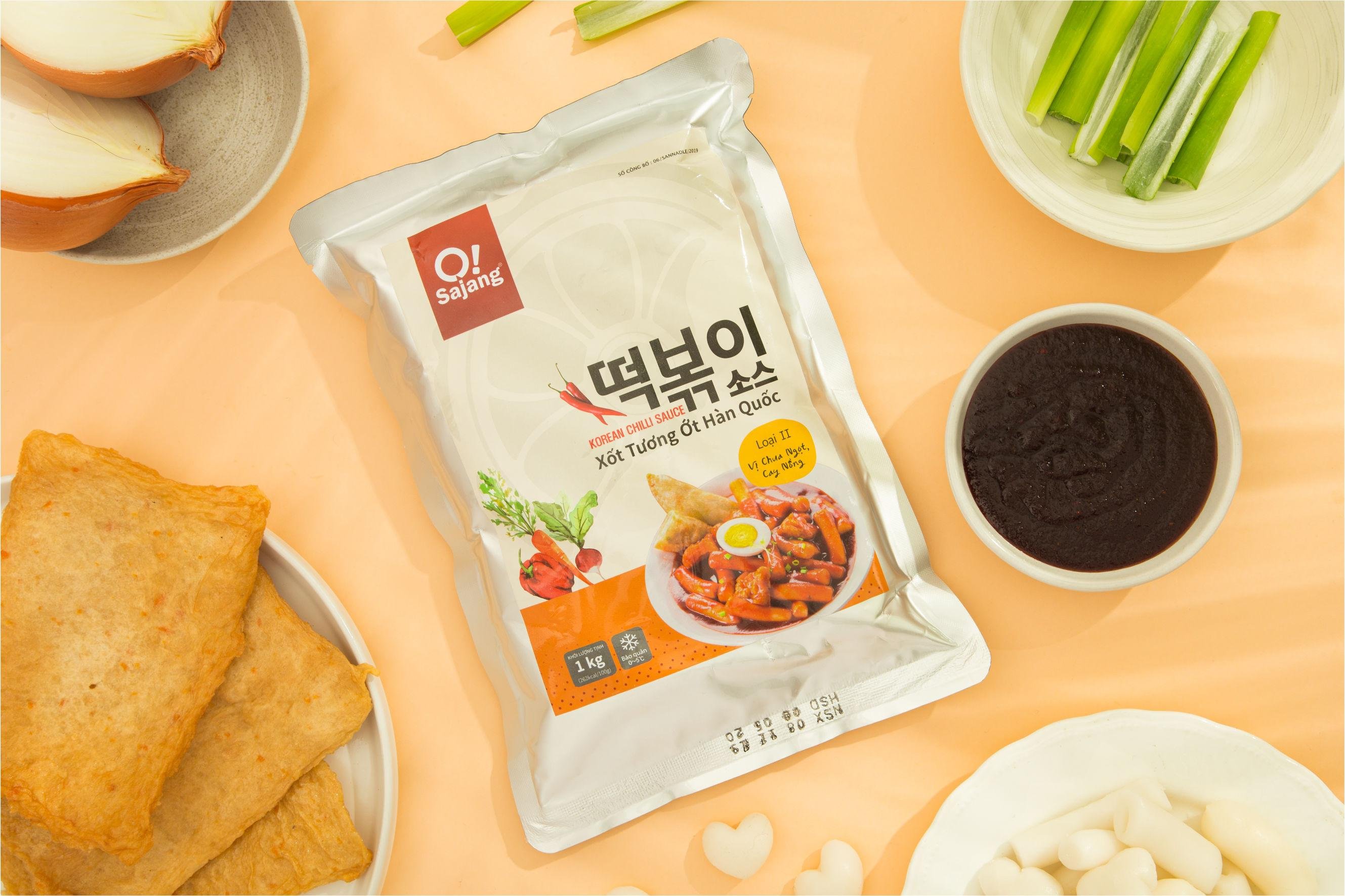 [FREESHIP] Sốt Tương Ớt Hàn Quốc Nấu Topokki O!SaJang 200gr vị truyền thống thơm ngon cay ngọt nhẹ - VAPA FOODS