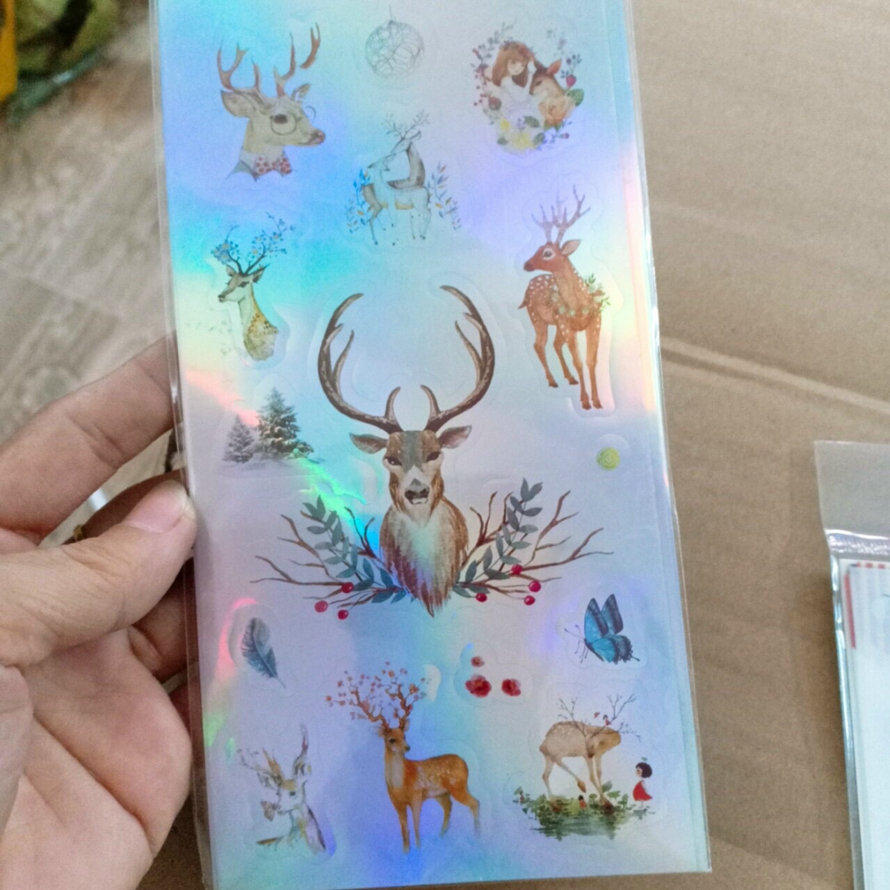 Hình Dán Dễ Thương 1 tép 6 tờ khác nhau