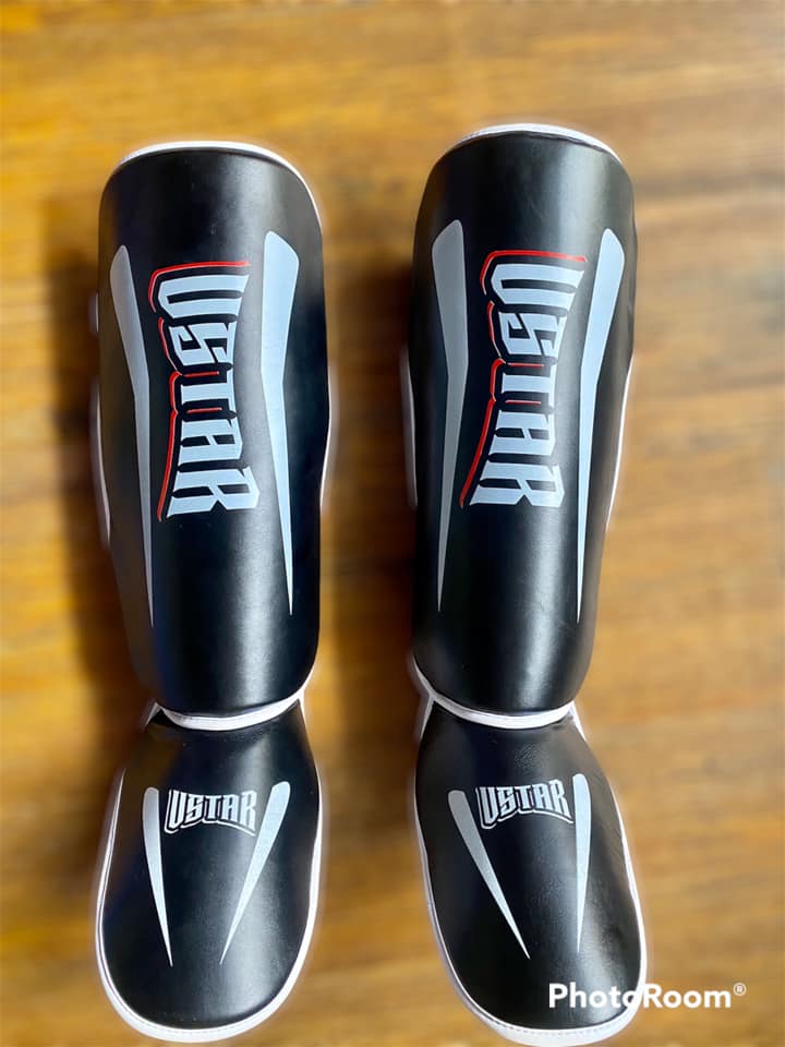 Giáp Chân bảo hộ chân ống chân MU bàn chân boxing cao cấp VStar có giá sỉ tốt cho phòng võ và HLV giáp có nhiều màu Size
