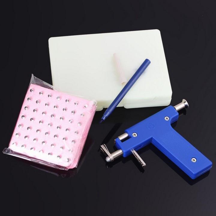 Dụng cụ bấm lỗ tai - Máy bấm lỗ tai- Đồ bấm lỗ tai - kèm 98 khuyên