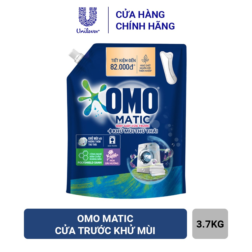 [HCM]Nước giặt OMO dành cho máy giặt cửa trước 3.7kg