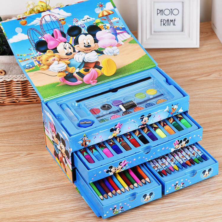 [HCM][ 3 TẦNG 54 CHI TIẾT ] - HỘP BÚT CHÌ MÀU 3 TẦNG IN HÌNH DỄ THƯƠNG CHO BÉ THOẢ SỨC SÁNG TẠO