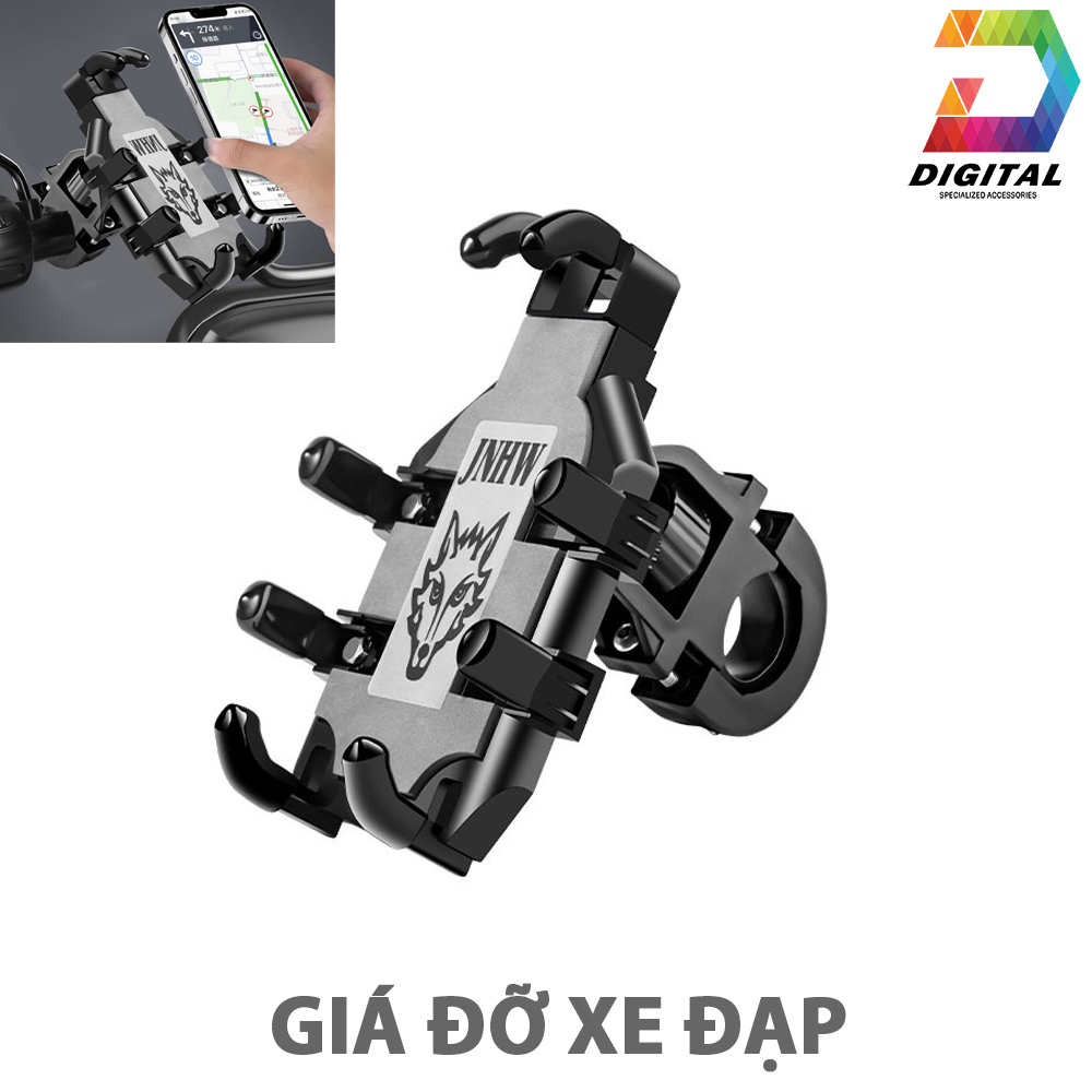 Giá đỡ điện thoại kẹp gắn vào xe đạp & moto cực chất
