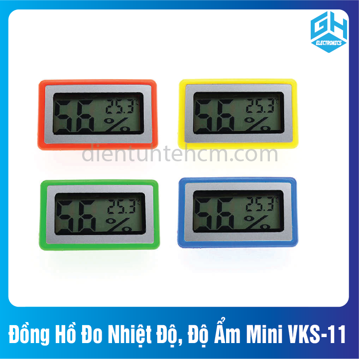 Đồng hồ đo nhiệt độ, độ ẩm mini vks-11 nhiều màu ngẫu nhiên