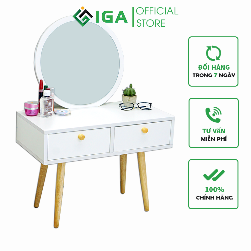 Bàn Trang Điểm Mini IGA, Bàn Trang Điểm Ngồi Bệt - GP140