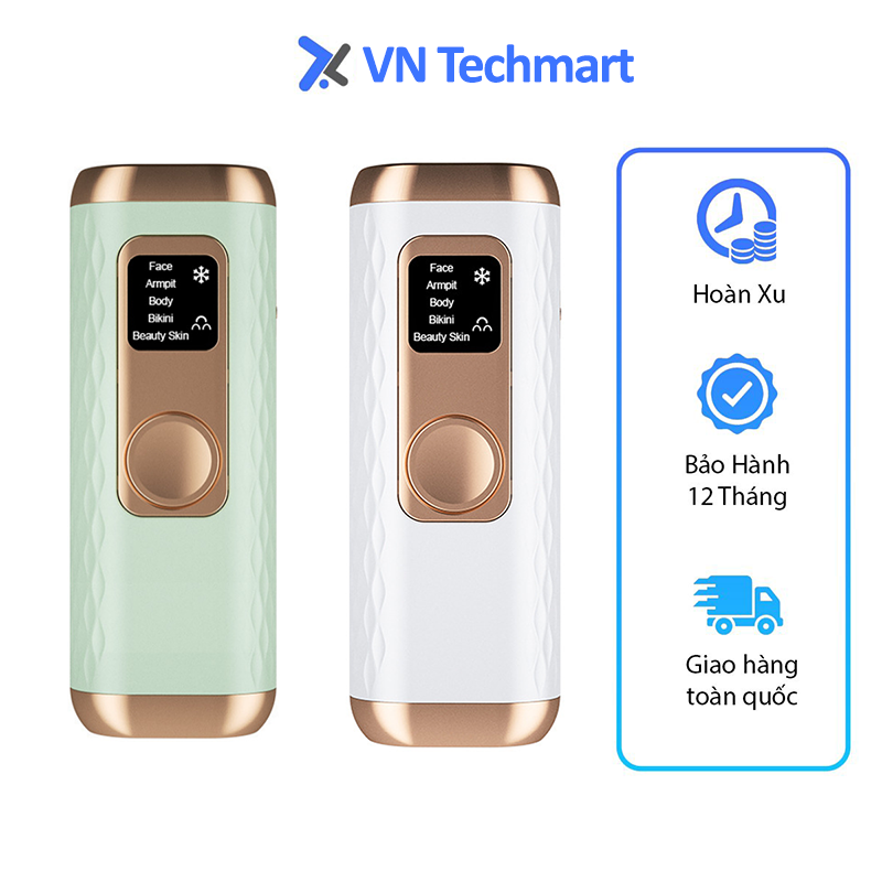 Máy Triệt Lông Toàn Thân Tẩy Lông Vĩnh Viễn Mini 5 Cấp Độ Trẻ Hóa Da Máy Wax Lông Vô Hạn Xung Giúp Thu Nhỏ Lỗ Chân Lông Không Kích Ứng Cảm Biến Ánh Sáng Tự Động Sau 8 Tuần Sử Dụng