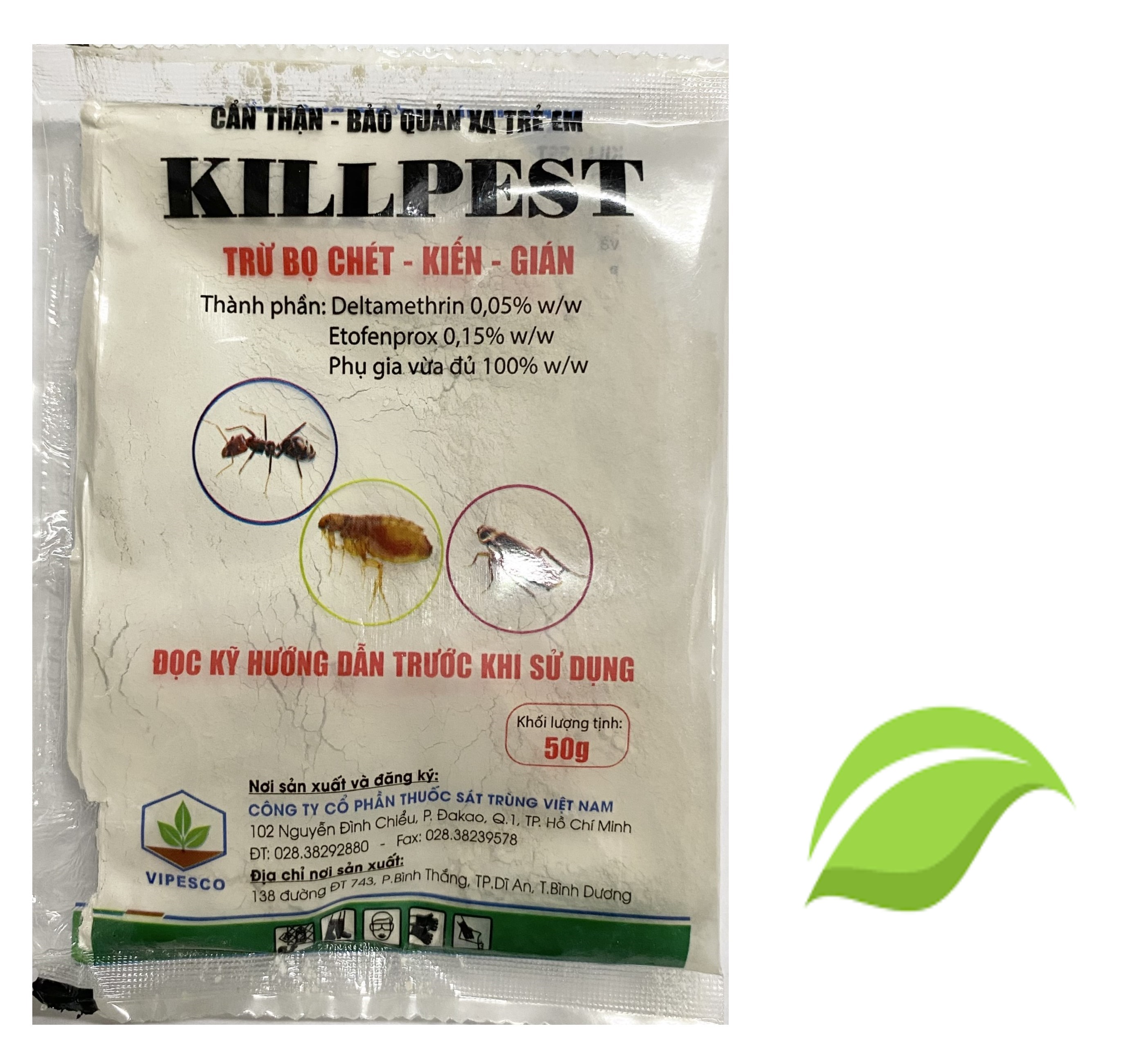 Killpest - trừ bọ chét, kiến, gián - #074b# 50g