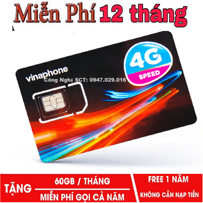 Sim 4G Vinaphone VD149 - FHAPPY - D500 Trọn Gói 1 Năm Không Cần Nạp Tiền