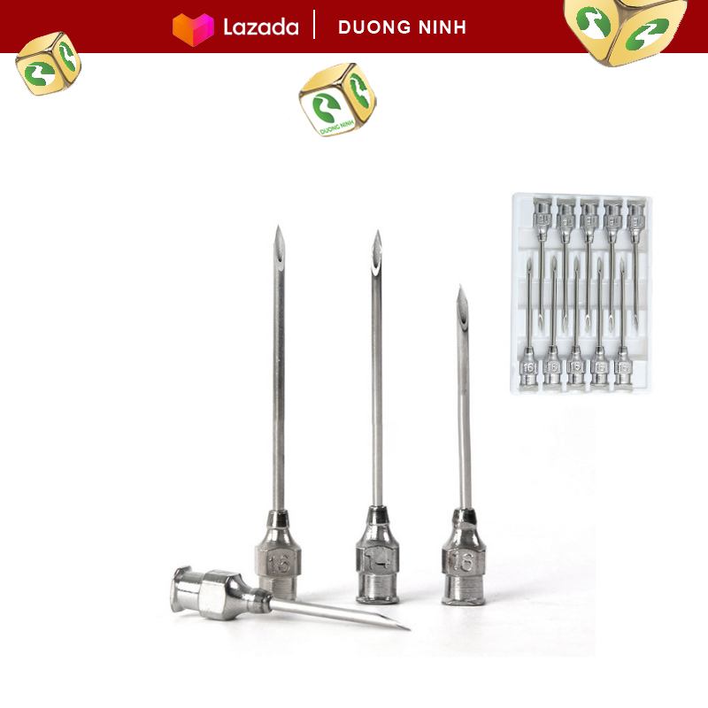 Kim tiêm thú y - vỉ 10 kim tiêm Hàng chính hãng