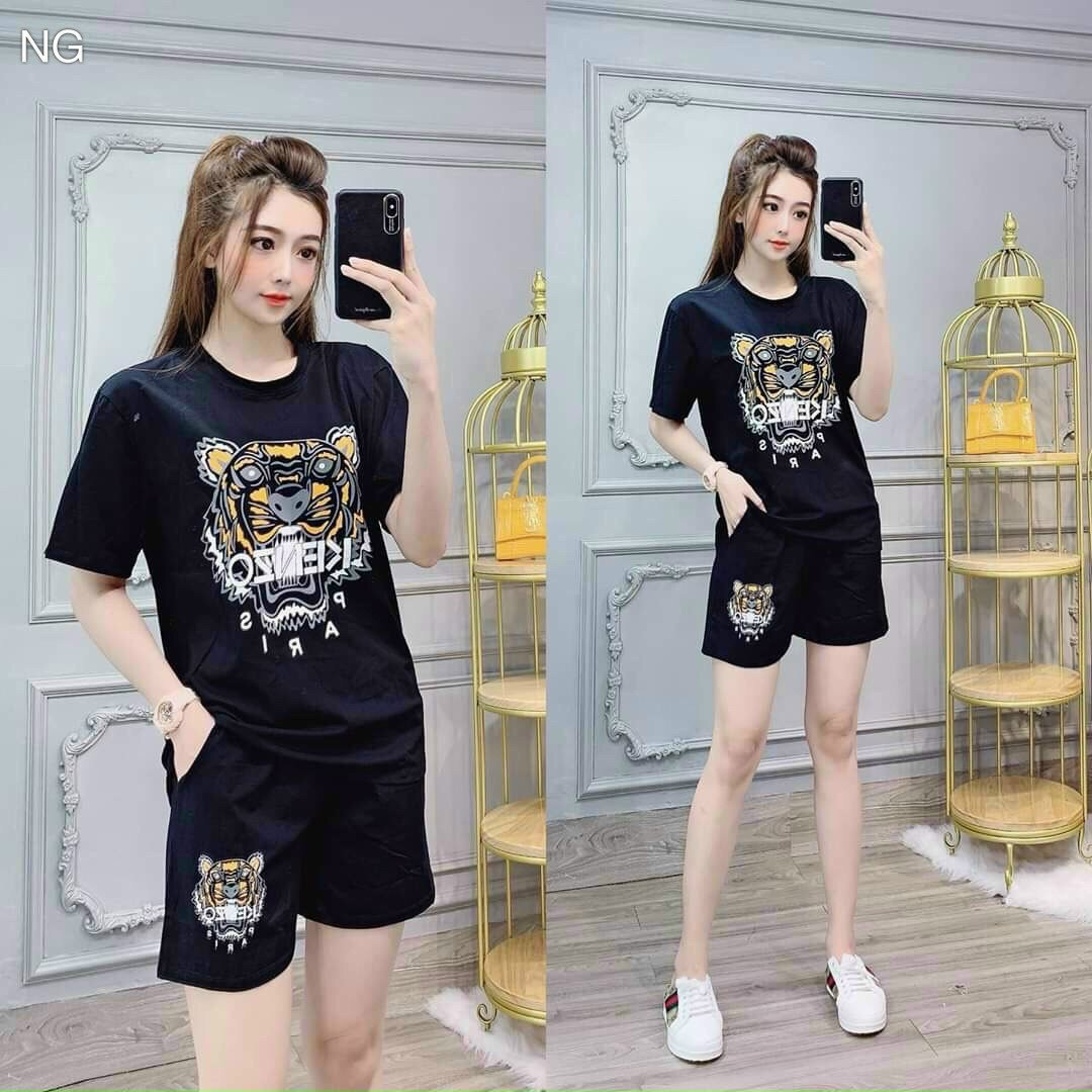 Set bộ cotton đùi mặc nhà thoáng mát