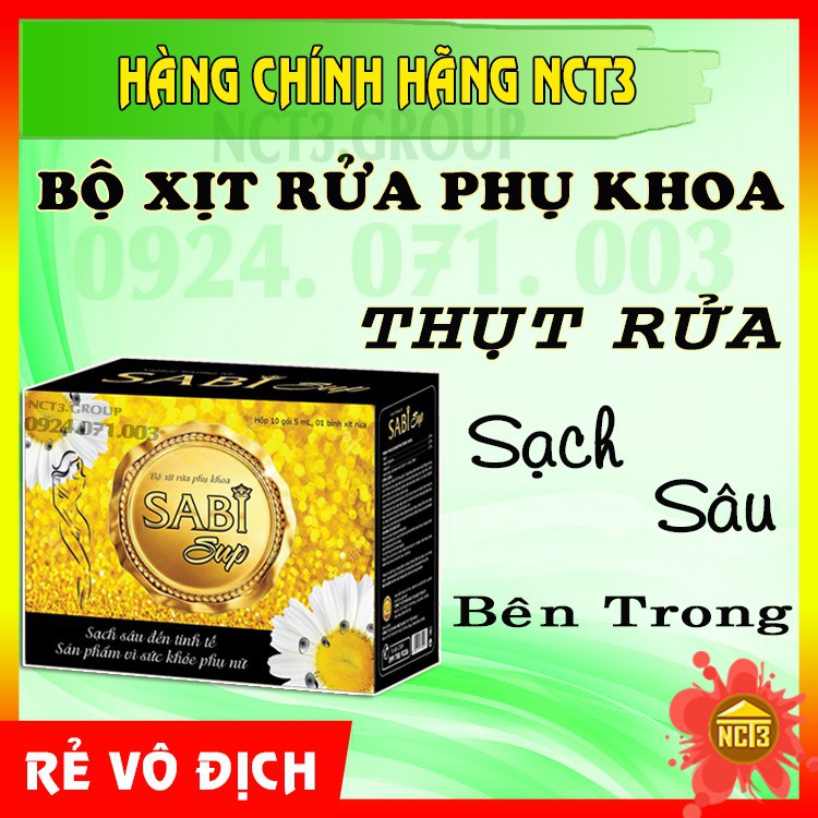 [Freeship + giảm 5% khi mua 2](rẻvôđịch) Bột xịt rửa phụ khoa sabi sup ( 10 gói ), dùng để vệ sinh khi có viêm nhiễm âm đạo do có vi khuẩn, nám hoặc viêm nhiễm phụ khoa có mùi khó chịu có khí hư