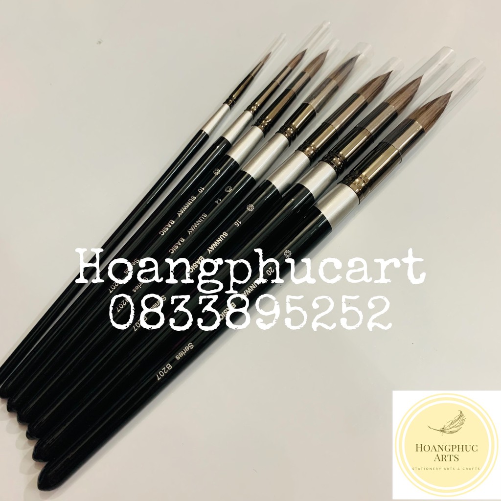 Cọ vẽ sunway lông sóc cao cấp – cọ vẽ chuyên dụng vẽ màu nước, acrylic