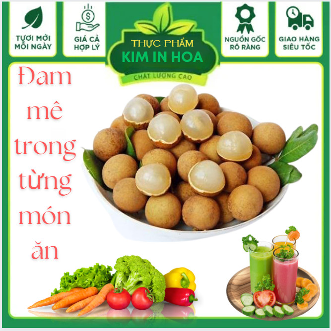 Nhãn lồng trái to cơm thịt dày ăn giòn vị ngọt đậm đà