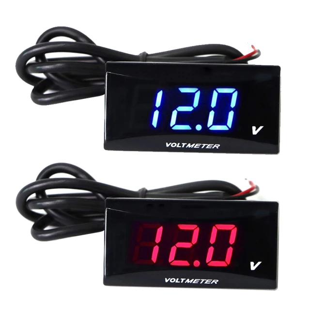 Đồng hồ led đo vol báo vôn ắc quy xe máy chống n( Full box hàng loại 1>