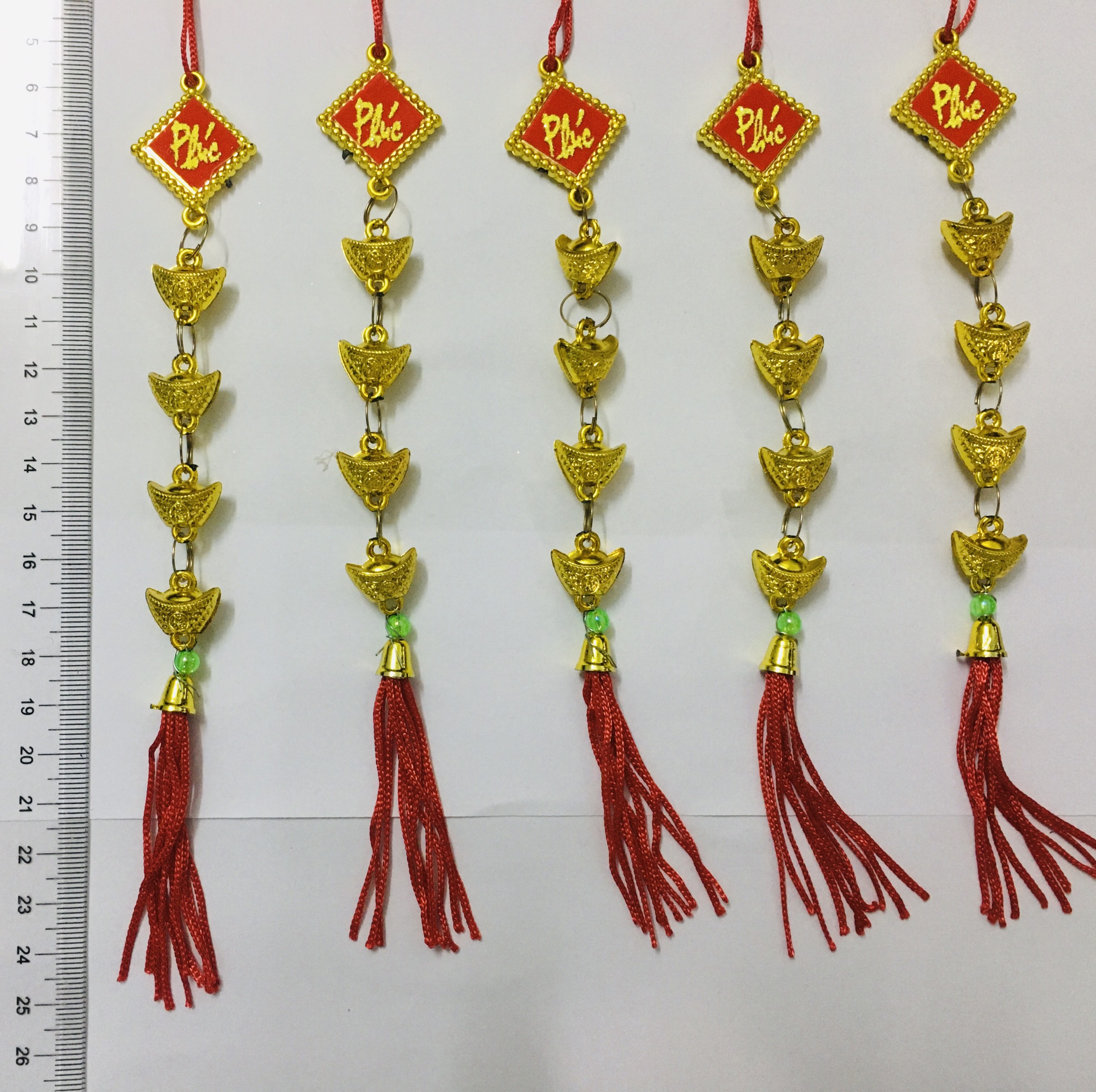 sỉ dây liễng trang trí tết 2023 vàng đại chữ việt in trên vải nhung B3