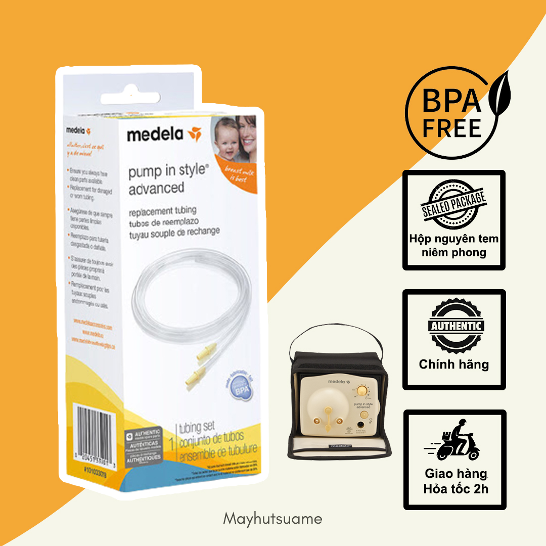 Ống dây hơi máy hút sữa Medela Pump In Style - Hộp 2 dây nguyên tem niêm phong