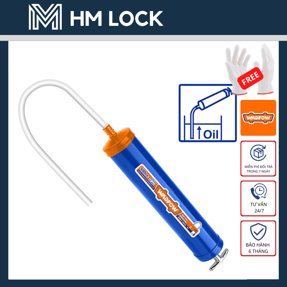 Dụng cụ hút xăng dầu 500cc wadfow - hàng chính hãng - wgg3550 - hm lock