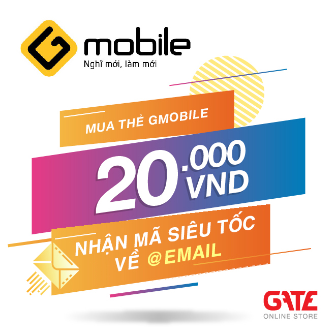 [HCM]Thẻ Gmobile (Beeline) 20.000 - nhận mã SIÊU TỐC qua EMAIL