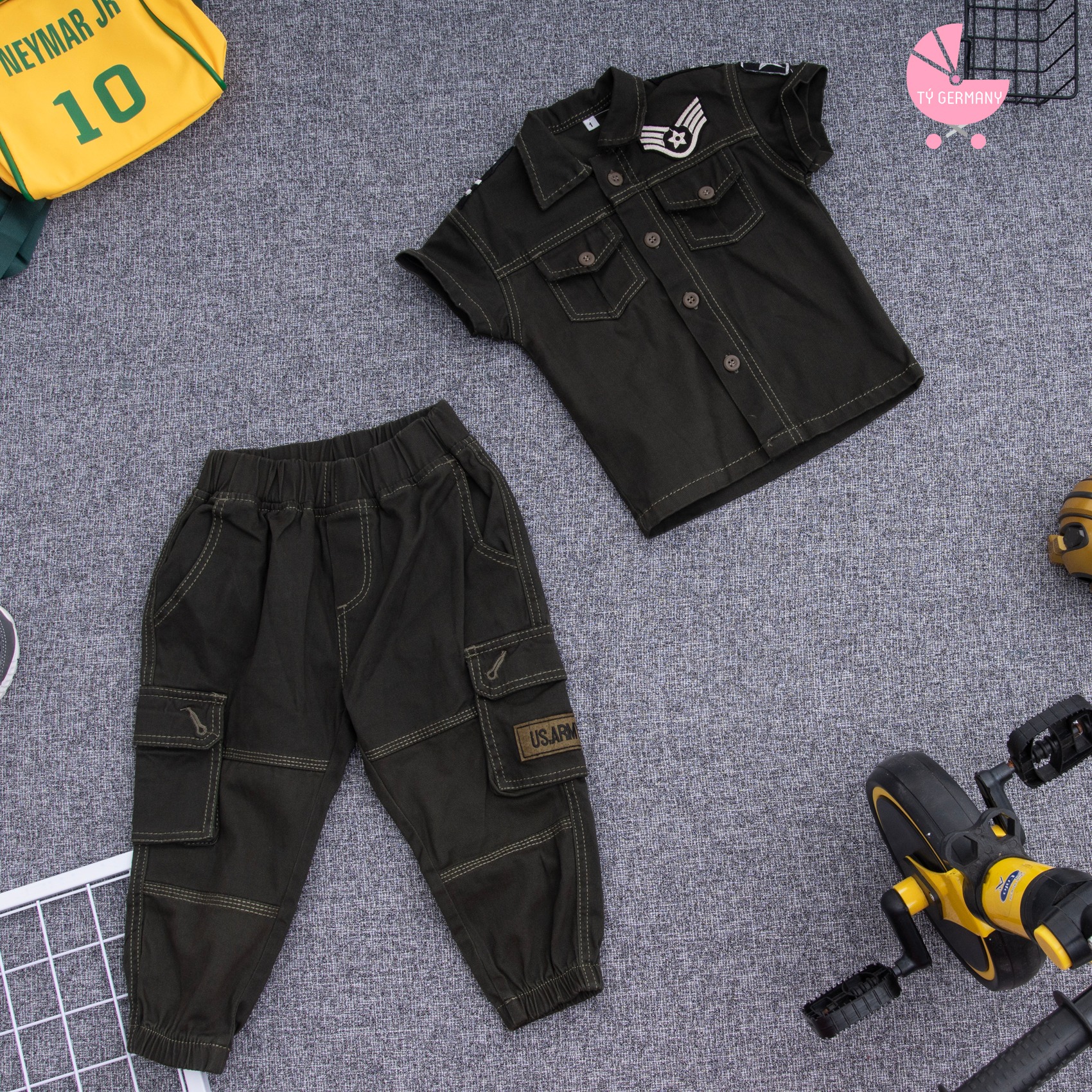 [HCM]Đồ bộ KaKi trẻ em - Đồ Lính