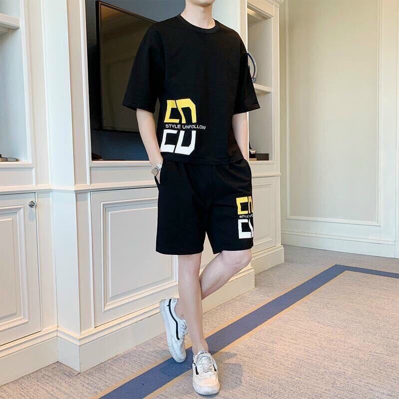 SET ĐỒ BỘ QUẦN ÁO THỂ THAO NAM, MẶC Ở NHÀ, TẬP GYM THUN LẠNH THOÁNG MÁT DB26