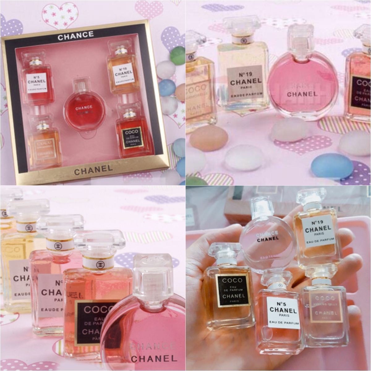 Sét nước hoa 5 chai mini xinh xắn