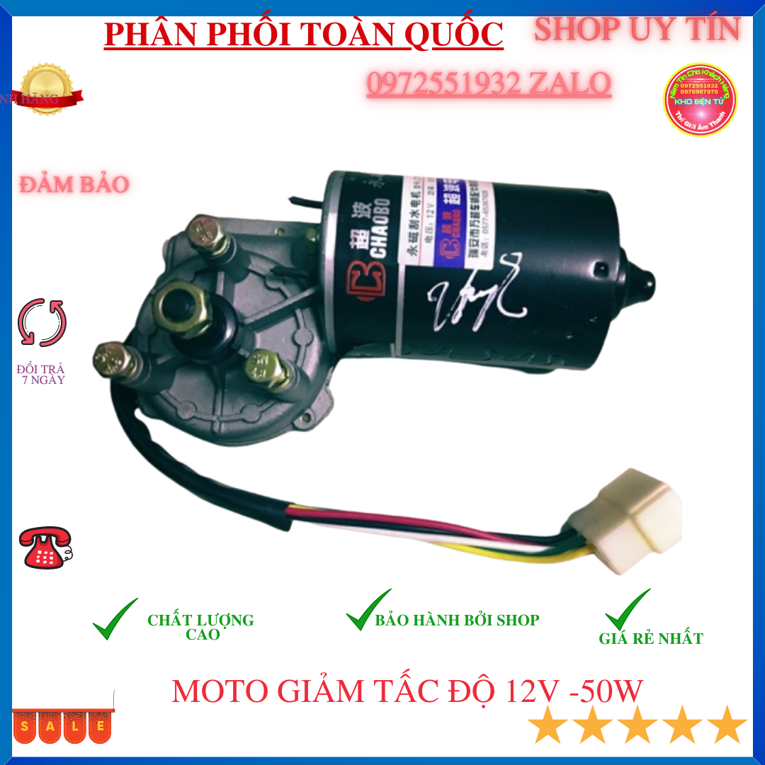 Mô tơ giảm tốc 12v chế máy quay thịt vịt quay