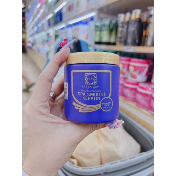 Chính hãng Ủ tóc lụa Collagen Lae Sa Luay hũ tím Thái Lan 250ml
