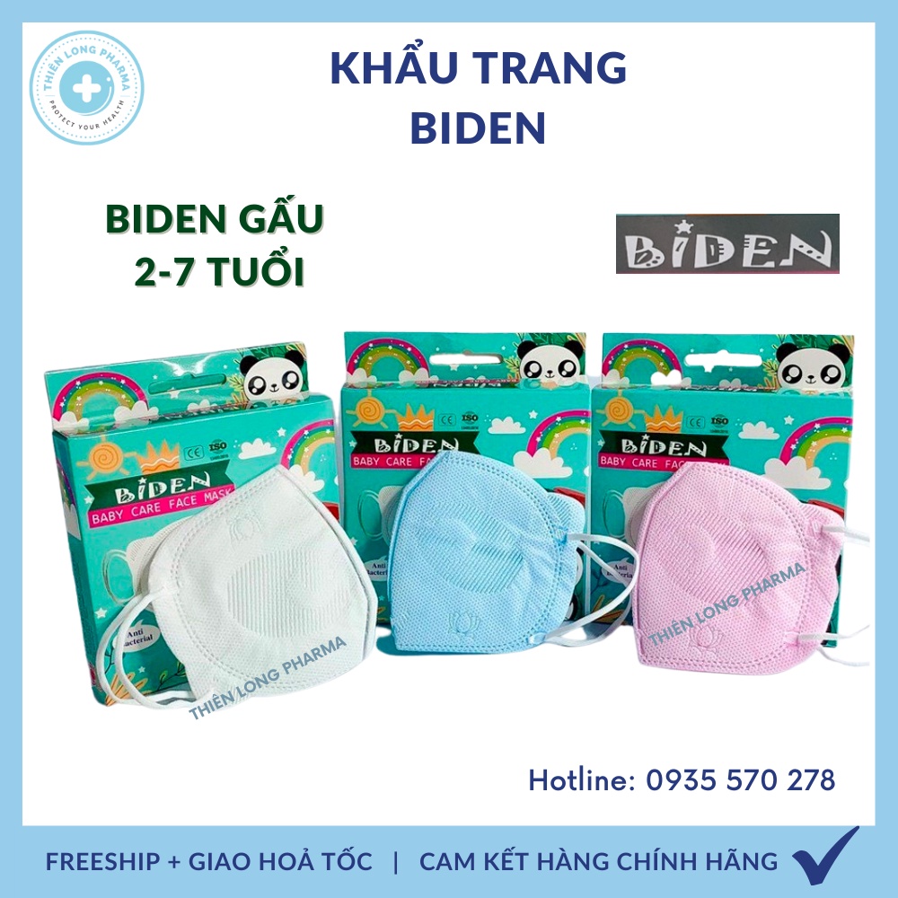Khẩu trang trẻ em biden khẩu trang y tế cao cấp cho bé hàng công ty cửu long