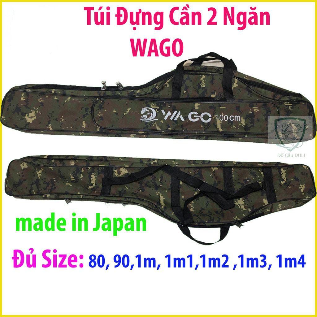 Tui dung can cau Wago vải bò rằn ri siêu bền đủ size 80cm - 1m4 túi đựng cần 2 khúc, túi đựng cần câu cao cấp - Cần Câu Shimano giá rẻ