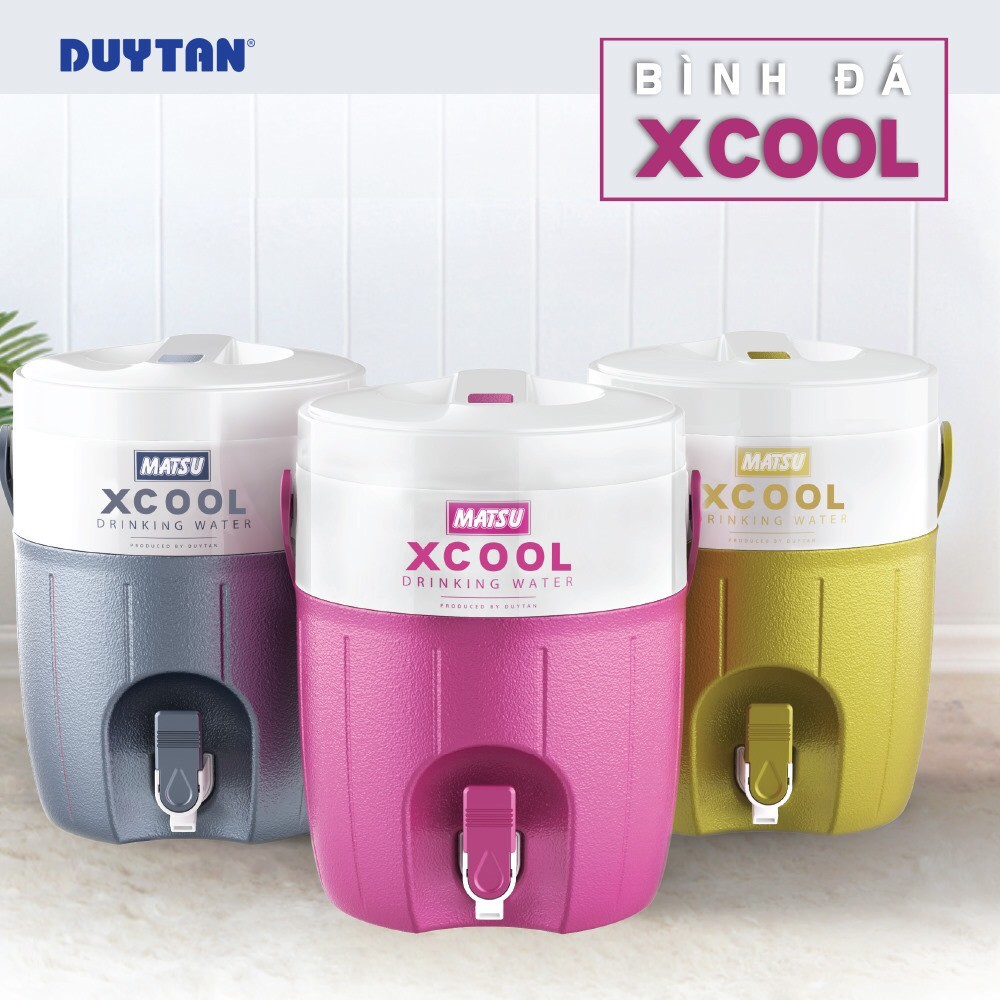 [Hỗ Trợ ship] Bình đá Xcool Duy Tân 7 Lít Giữ lạnh 36H có quai xách tiện lợi. Bình đá giữ nhiệt loại lớn