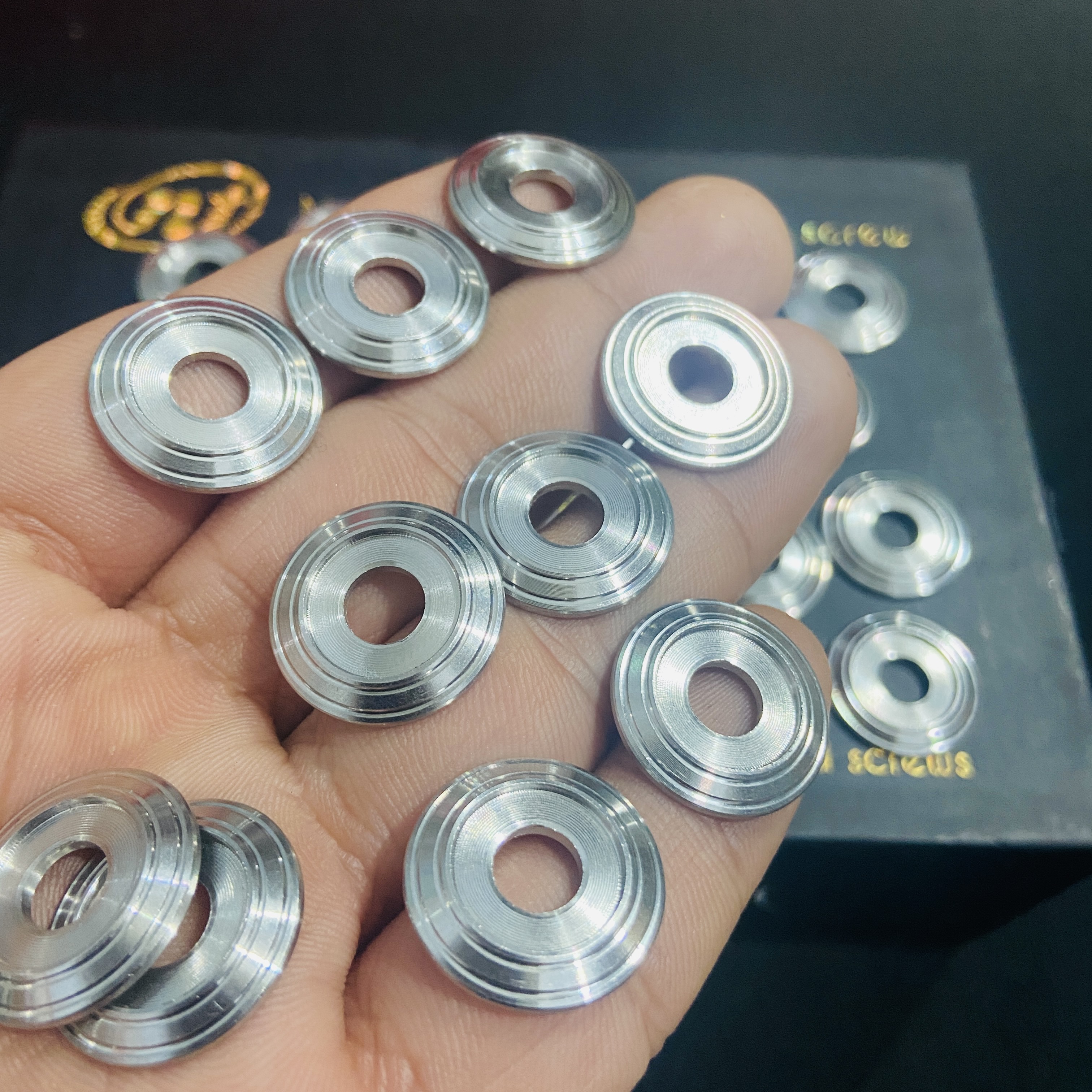 ( LỔ 10ly ) Lông đền inox 304 SALAYA sử dụng lắp chân phuộc, ốc treo bô xe VARIO, CLICK THÁI, SIRIUS, EXCITER