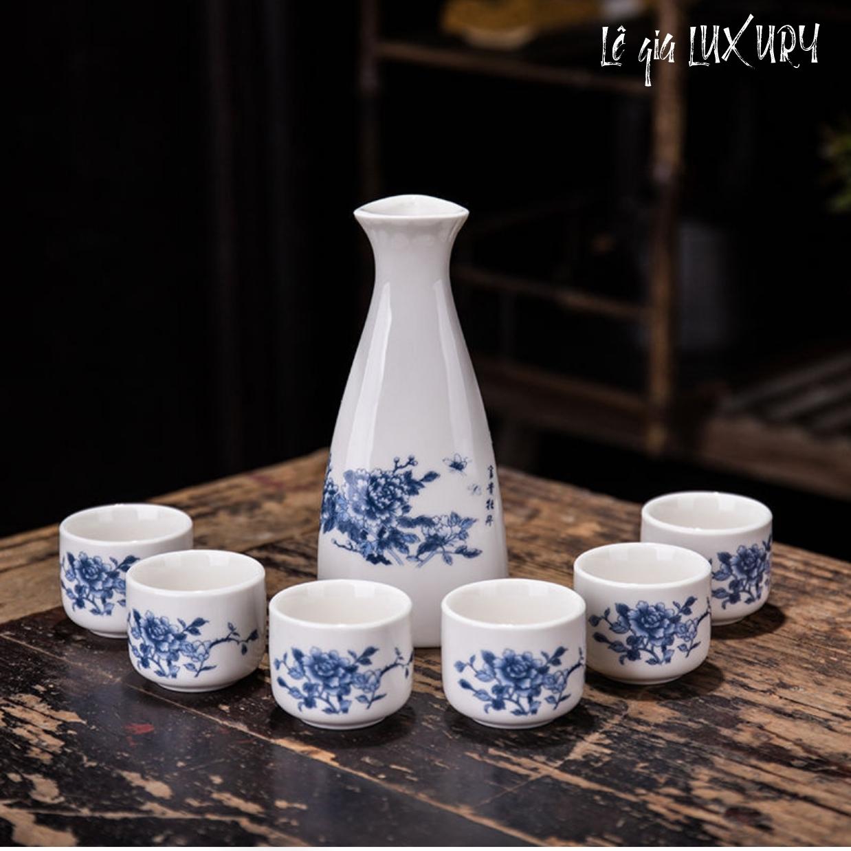 Bộ ấm chén sake thiết kế phong cách mới lạ ,độc đáo phong cách Nhật Bản