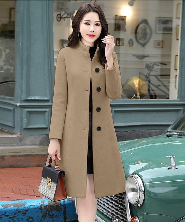 ÁO KHOÁC DẠ CỔ TRỤ CAO CẤP