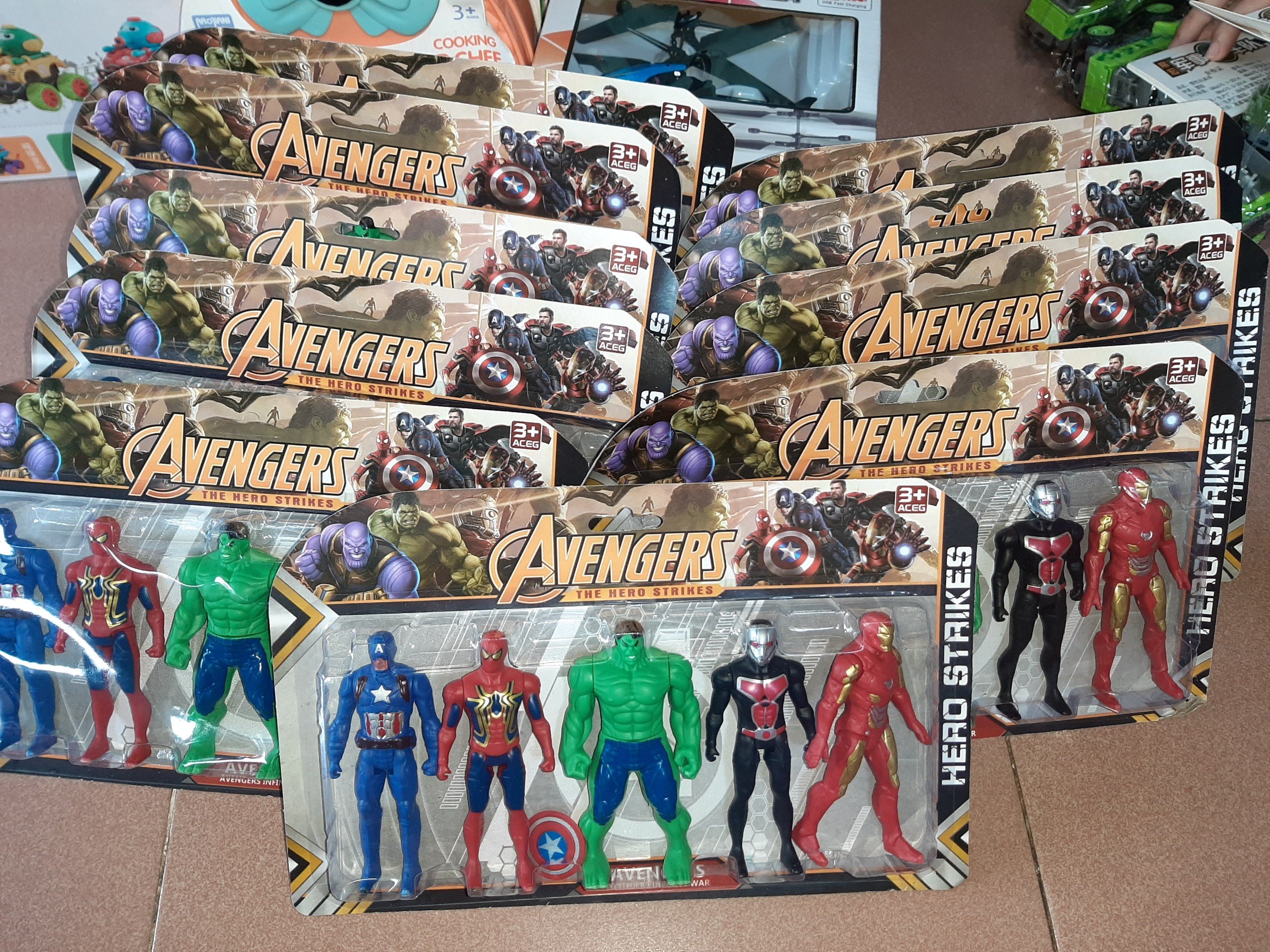 Bộ 5 siêu anh hùng avengers cho bé - biệt đội báo thù - mô hình avengers