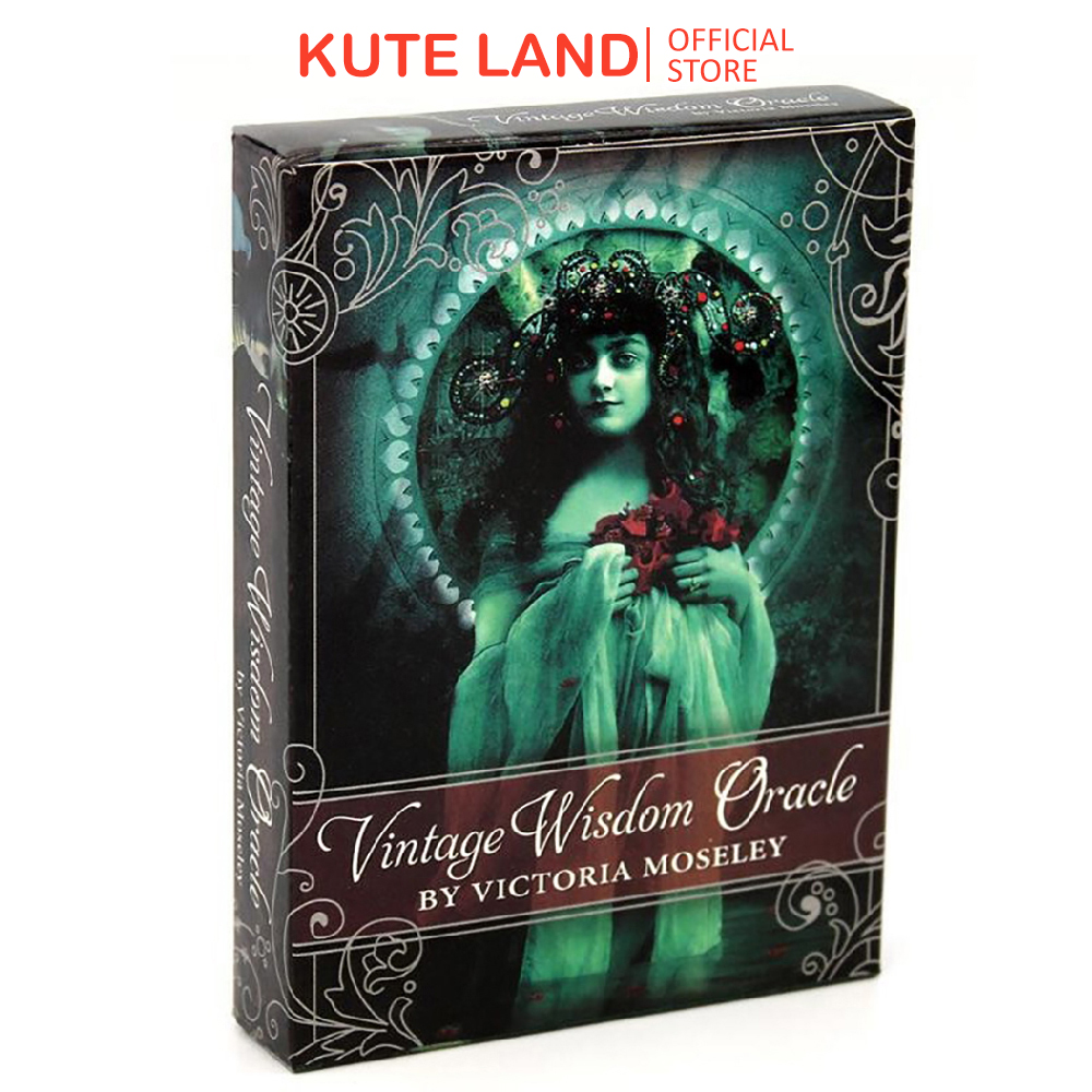 Bài Oracle Vintage Wisdom 52 Lá Bài Tặng Đá Thanh Tẩy
