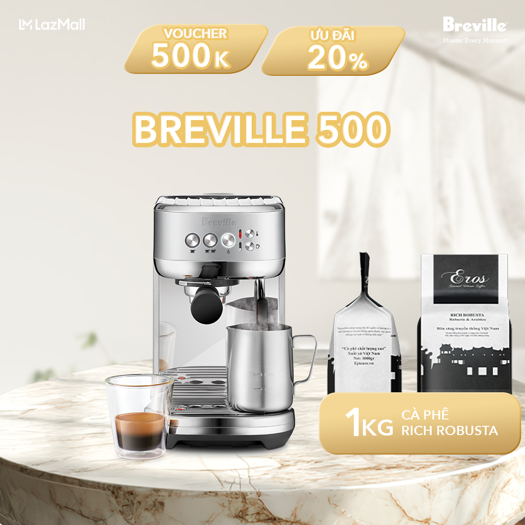 Máy pha cafe breville 500 the bambino plus bes500bss