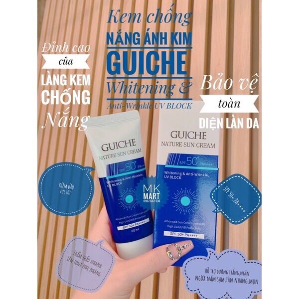 Kem chống nắng guiche nature sun cream spf50+,pa++++